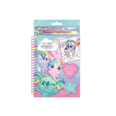 Livro Colorir com Água Sweet Dreams & Friends!