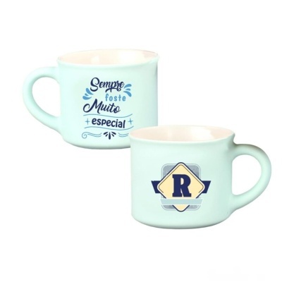 Chávena café aveludada Azul "R"