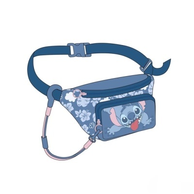 Bolsa de cintura Stitch Medidas: 25.0 X 11.0 X 1.6 CM