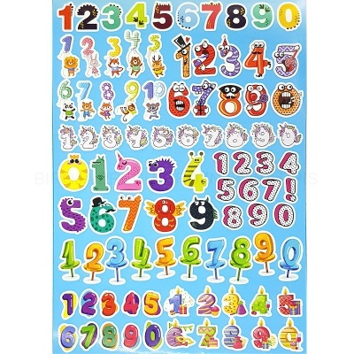 Livro de autocolantes Party A4 com 8 folhas