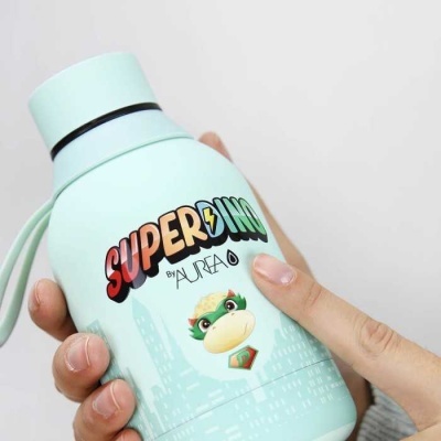 Garrafa térmica Mint Super Dino 350ml | Aurea