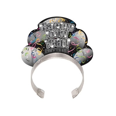 Conjunto 4 tiaras "Happy New Year"