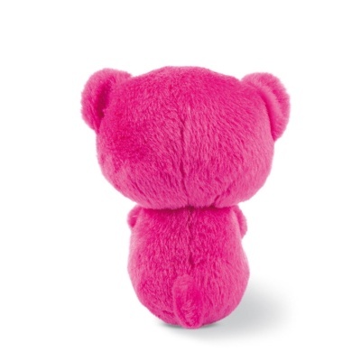 Pelúcia urso cor de rosa vista de costas