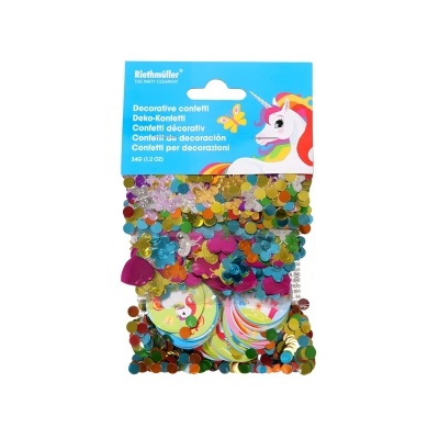Confettis Arco íris Unicórnio Mágico