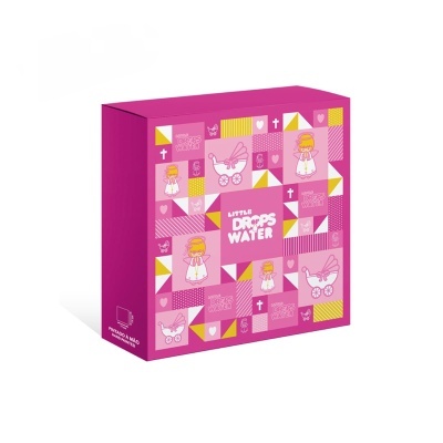 Moldura rosa com Anjo da Guarda | Little Drops of Water