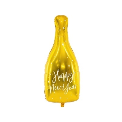 Balão metálico garrafa "Happy New Year"