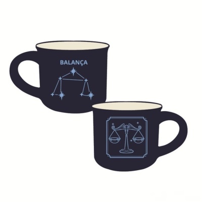 Chávena café aveludada Signo "Balança"