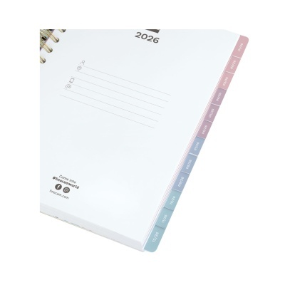 Agenda semanal A5 2026 Espiral Optimal Emma | Finocam