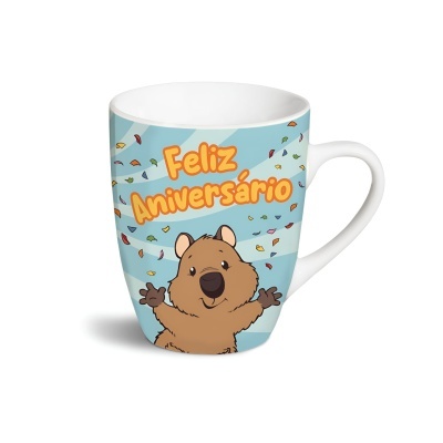 Caneca porcelana "Feliz Aniversário!" | Nici