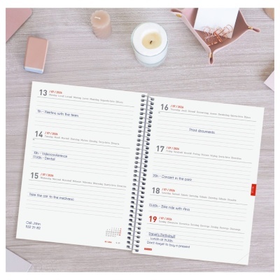 Agenda Semanal Espiral 18 Meses 2025/2026 | Finocam