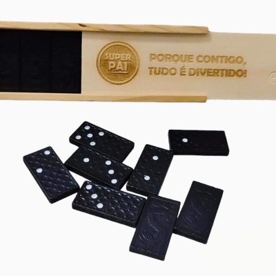 Dominó de madeira "Super Pai"
