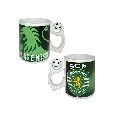 Caneca cerâmica com bola na pega Sporting | SCP