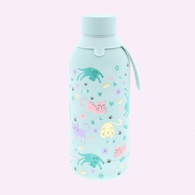 Garrafa térmica Mint Cats 500ml | Aurea