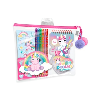 Conjunto papelaria Unicórnio Sweet Dreams & Friends!