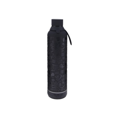 Garrafa térmica Black Gammer com coluna Bluetooth | Aurea Garrafa térmica Black Gammer com coluna Bluetooth | Aurea
