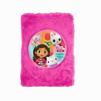 Bloco de notas/caderno felpudo Gabby's Dollhouse
