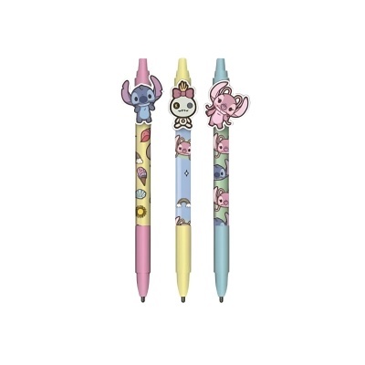 Conjunto 3 Canetas de Gel Stitch & Angel