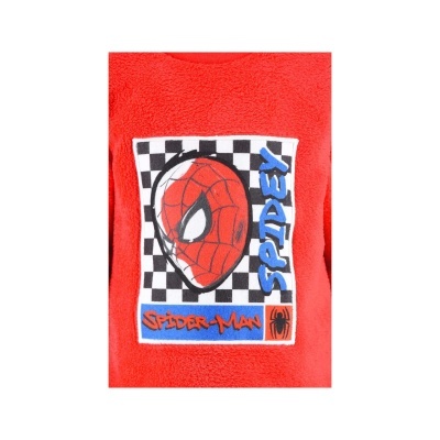 Sweat vermelho com estampa Homem-Aranha e texto SPIDEY e SPIDER-MAN