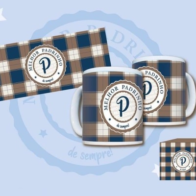 Caneca cerâmica "Melhor Padrinho de sempre"