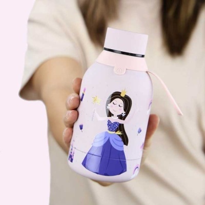Garrafa térmica Pink Princess 350ml | Aurea