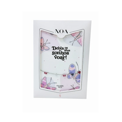 Pulseira prateada aço "Deixa os teus sonhos voar" | Noa Story Kids