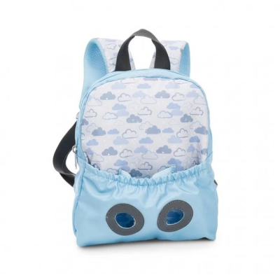 Mochila azul com peluche panda 25cm Travel Friends Nici