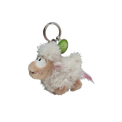 Porta-chaves Ovelha Branca 7cm Wooly Gang | Nici