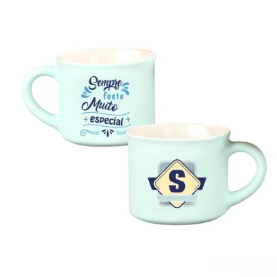 Chávena café aveludada Azul "S"