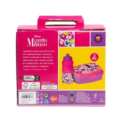 Conjunto Sanduicheira + garrafa Minnie