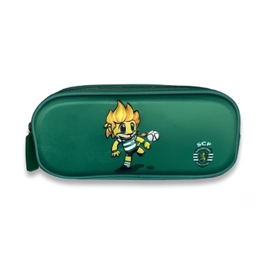 Estojo escolar duplo Sporting Jubas 3D