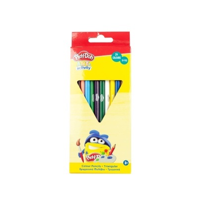 24 Lápis de Cor Triangulares | Play-Doh