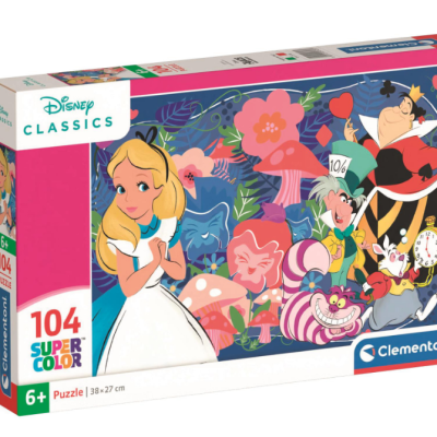 Puzzle Alice no país das maravilhas 104 peças Clementoni Supercolor
