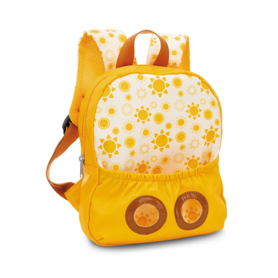 Mochila amarela com peluche panda 25cm Travel Friends Nici