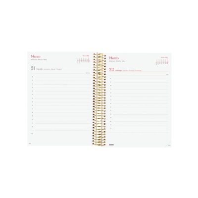 Agenda diária A5 2026 Espiral Beta Goldy | Finocam