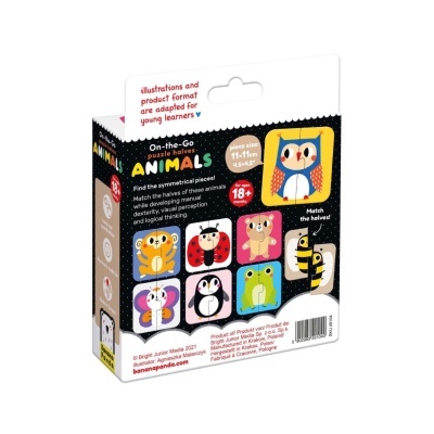 Puzzle On-the-Go Half Animais | Banana Panda Puzzle On-the-Go Half Animais | Banana Panda