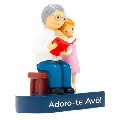 Figura em resina Adoro-te Avô! (Menina)