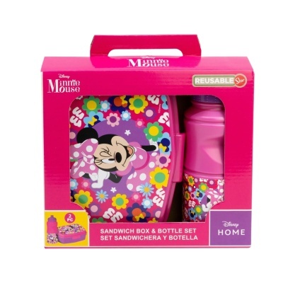 Conjunto Sanduicheira + garrafa Minnie