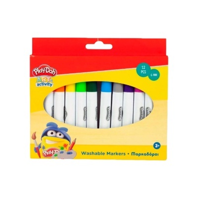 12 Marcadores Grossos | Play-Doh