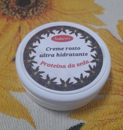Creme rosto ultra hidratante proteína da seda