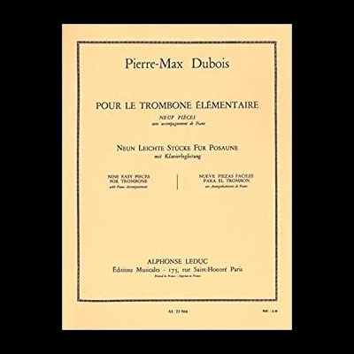 POUR LE TROMBONE ELEMENTAIRE - DUBOIS
