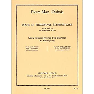 POUR LE TROMBONE ELEMENTAIRE - DUBOIS