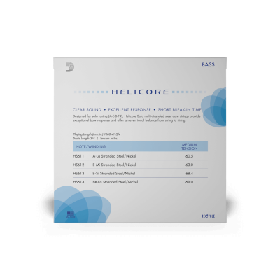 Helicore Solo Bass 3/4 Tensão Média