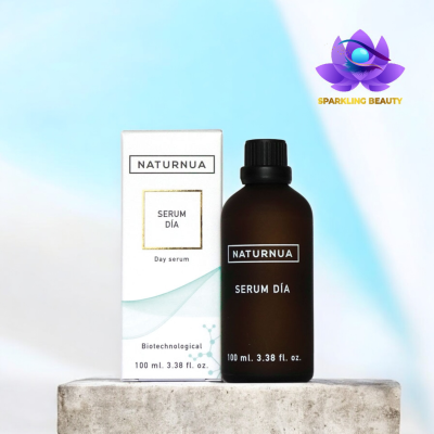 Frasco de sérum NATURNUA ao lado da caixa
