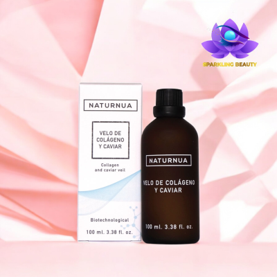 Frasco e caixa de produto Naturnua Velo de Colágeno y Caviar