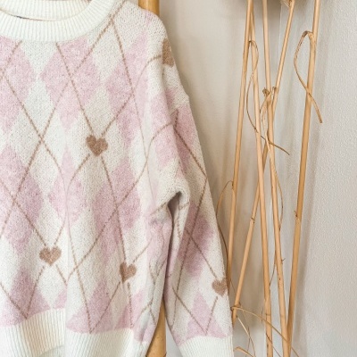 MALHA ROSA CORAÇÕES