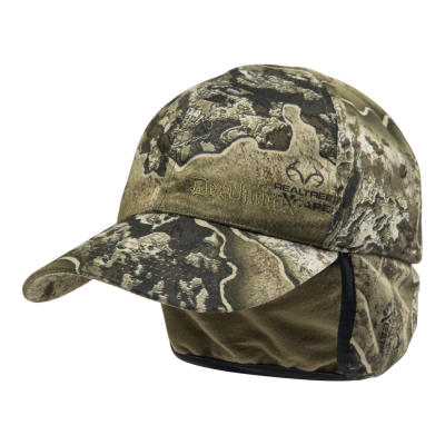 Boné camuflado com proteção para orelhas e logo Realtree Xtra