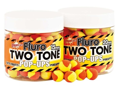 Frascos com iscas flutuantes amarelas e vermelhas Two Tone Fluro Pop-Ups