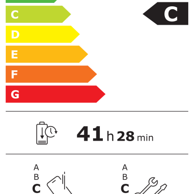 Etiqueta energética da União Europeia para Samsung SM-A366B/DS com eficiência C e resistência IP67