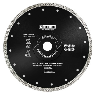 Disco de corte de porcelana TURBO PRO