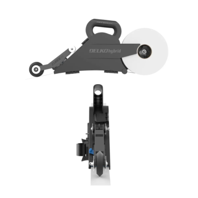 Dispenser de fita adesiva DELKO hybrid cinza escuro com pega ergonómica